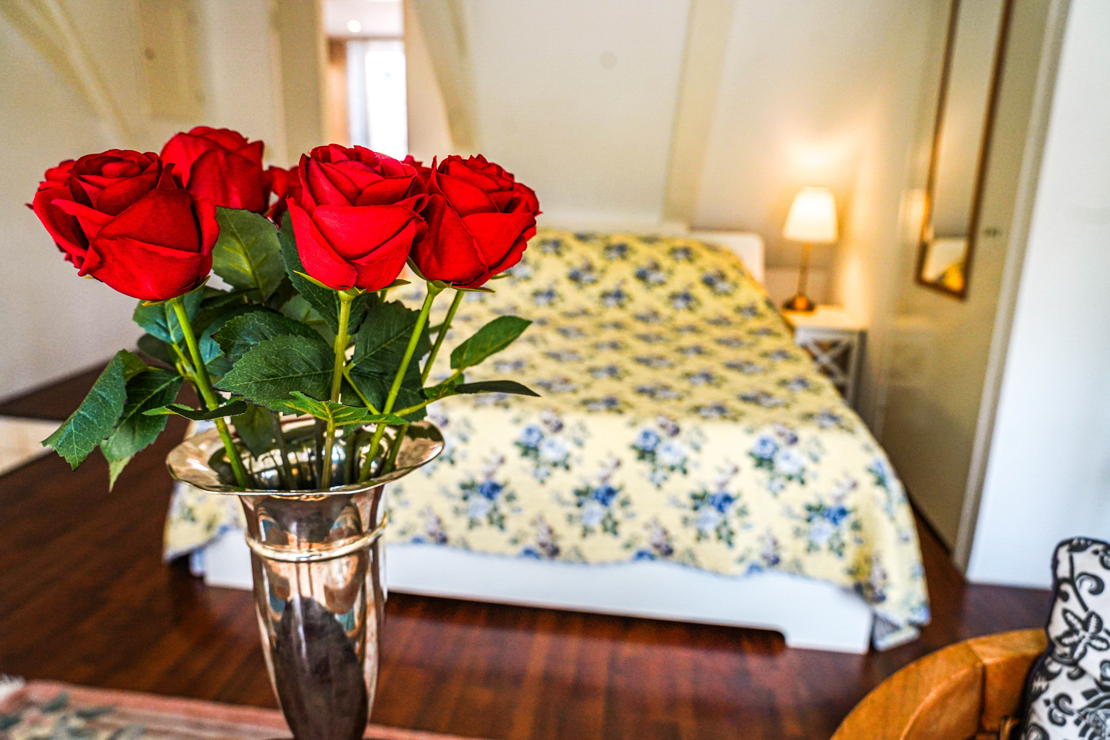 Double Bed Other Angle The Balcony at Prinsen Canal apartment Amsterdam